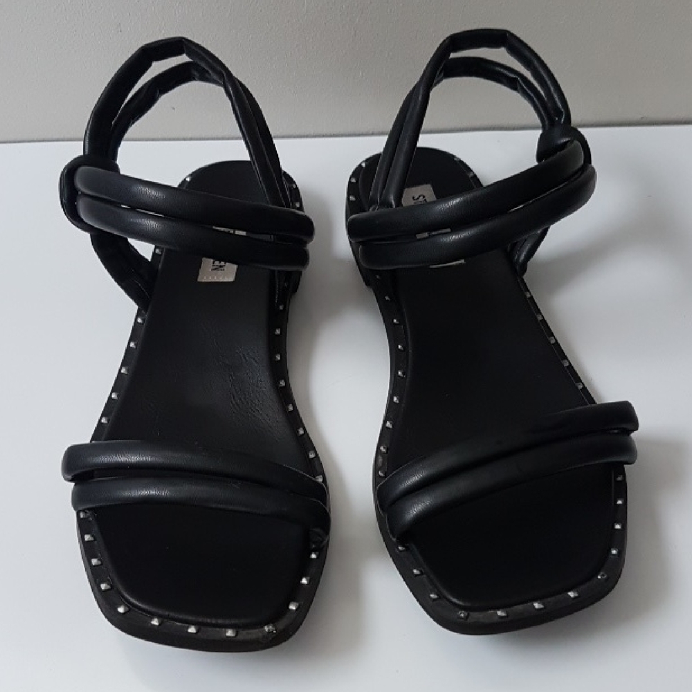 Steve Madden Black Studded Sandals